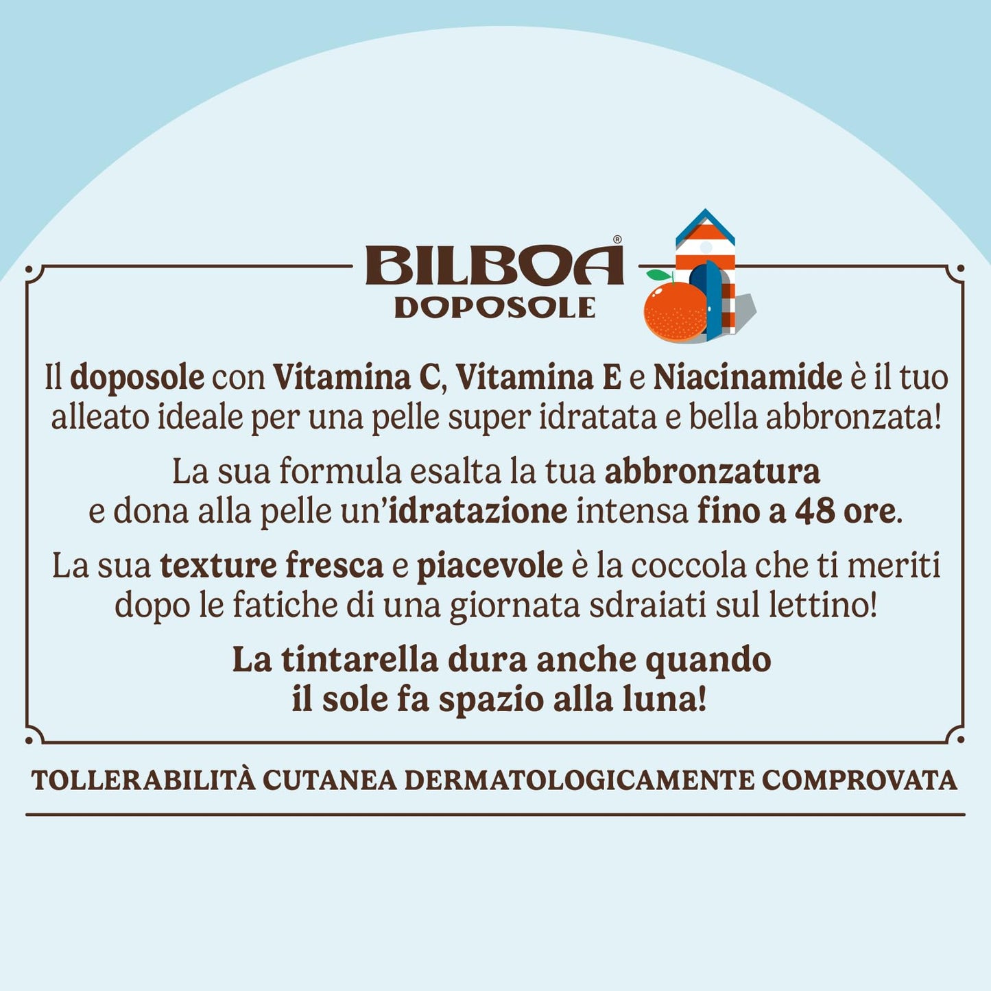Bilboa, Doposole Ohi Vita-mina, Abbronzatura Duratura con Multivitamina, Pelle idratata, Tintarella fortunata, Dermatologicamente Testato - 200 ml