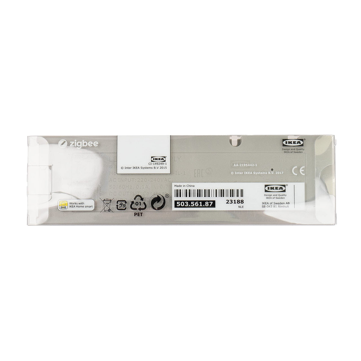 Ikea TRADFRI Zigbee Driver per controllo LED wireless, 10 Watt, uscita 24 Volt, 503.561.87