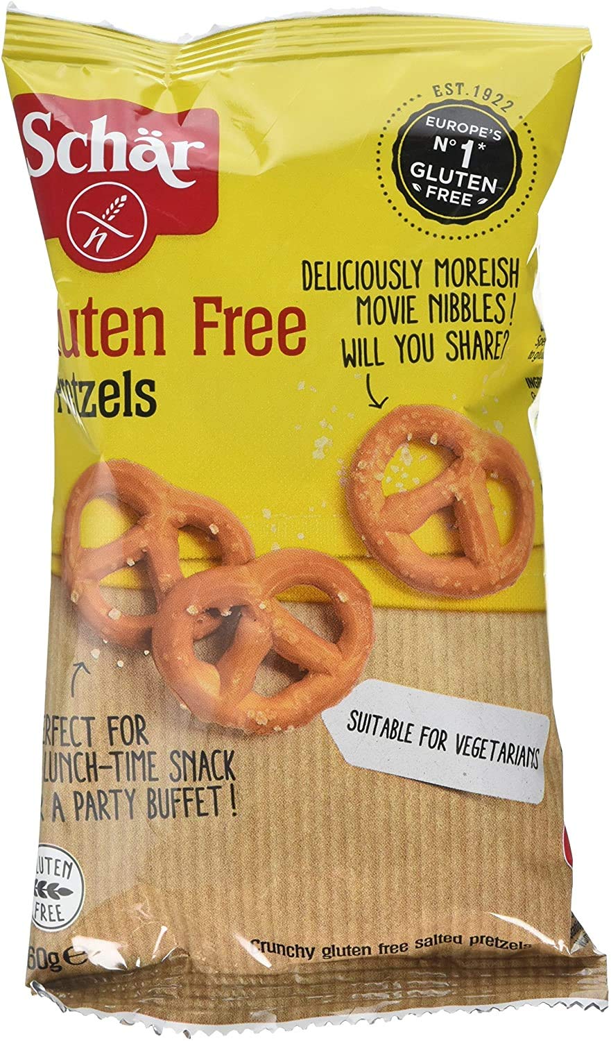 Schar Gluten Free Pretzels 60 g (Pack of 5)