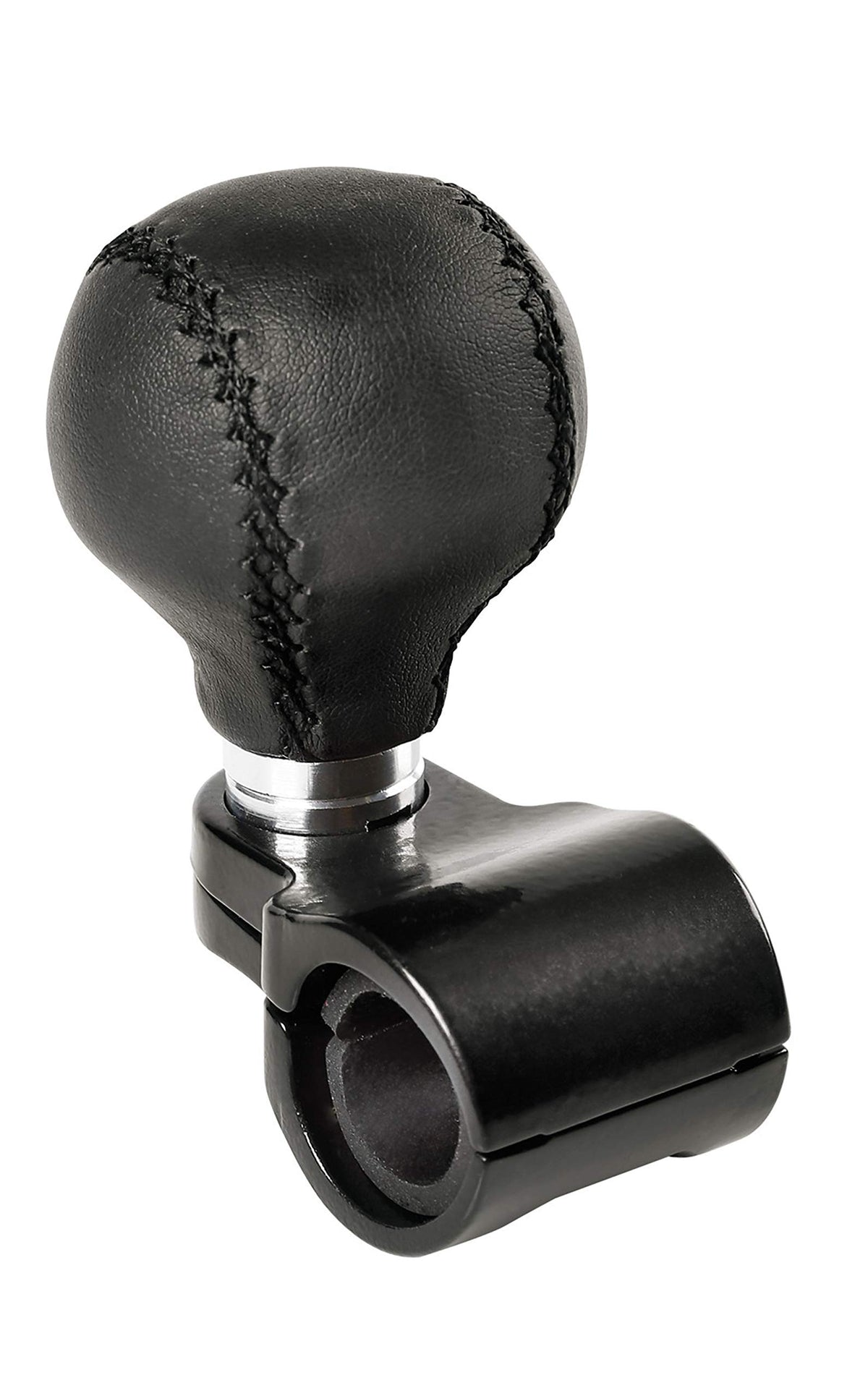 Lampa 00137, Pomello per volante, Vera pelle, Nero, Ø 25-30 mm