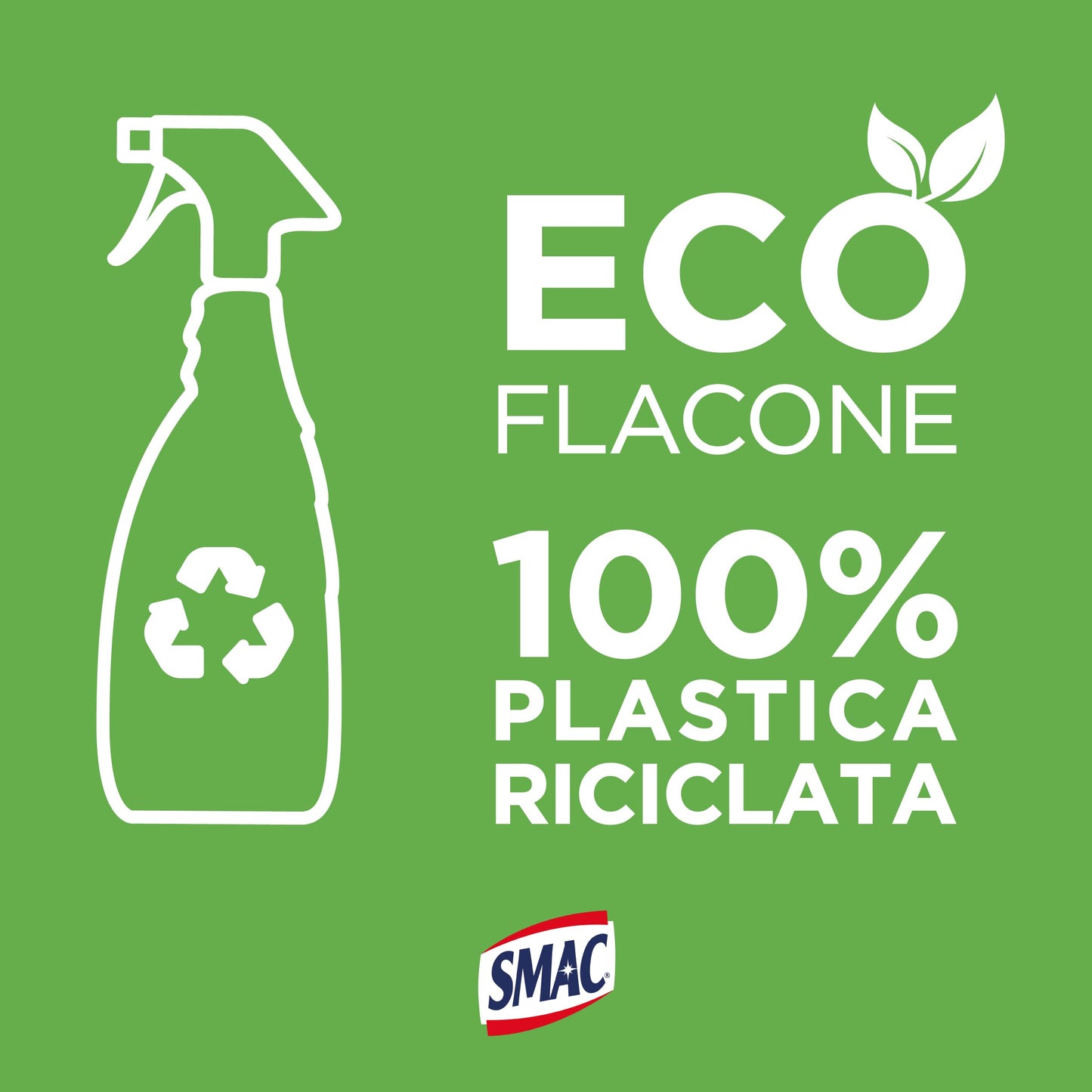 Smac - Sgrassatore con Candeggina, Detergente Spray con Azione Sgrassante e Igienizzante, Splendore Imbattibile, 650 ml x 12 Pezzi