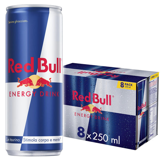 Red Bull Energy Drink, 250 ml (8 Lattine)