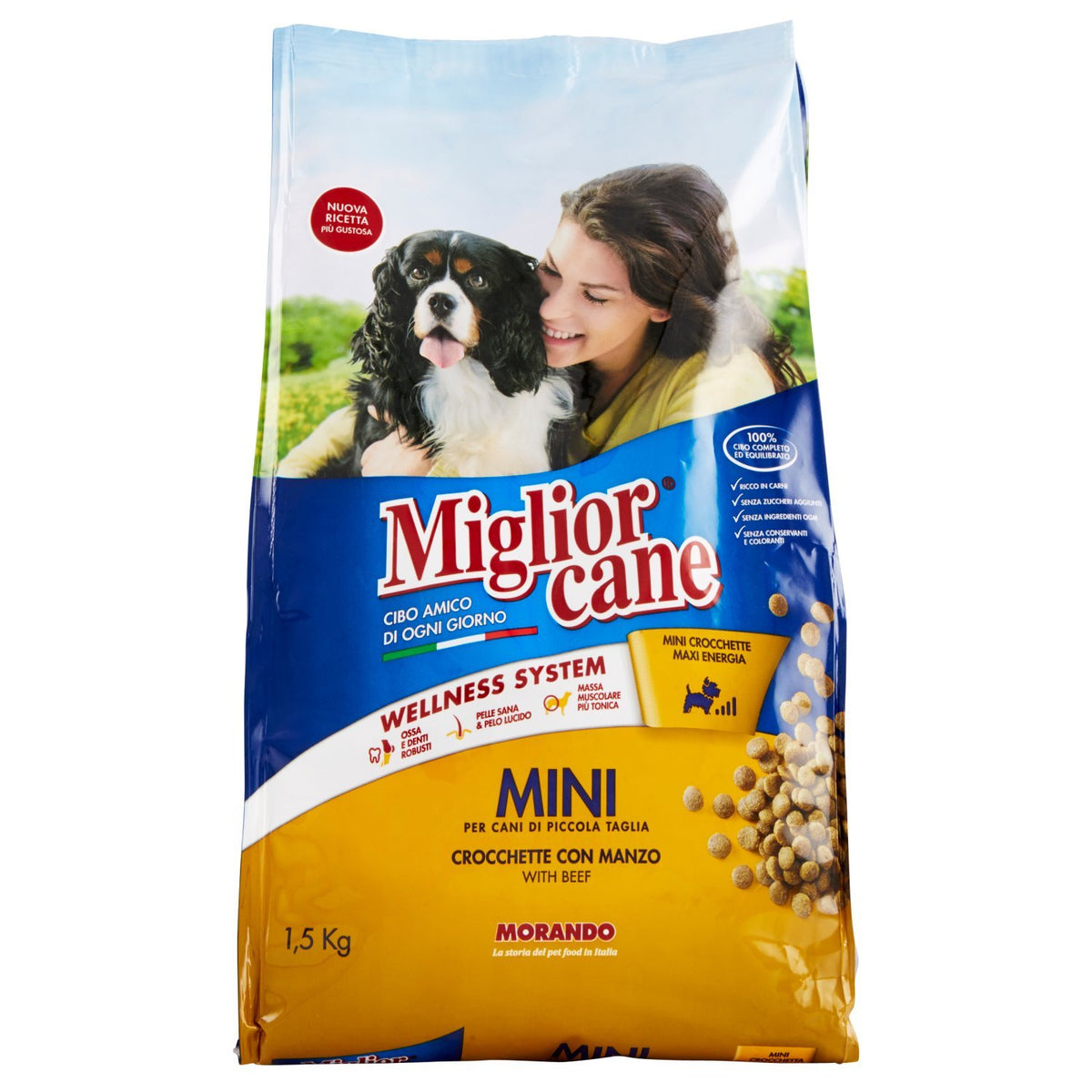 MigliorCane Mini crocchette manzo multipack 9 x 1500 Grammi