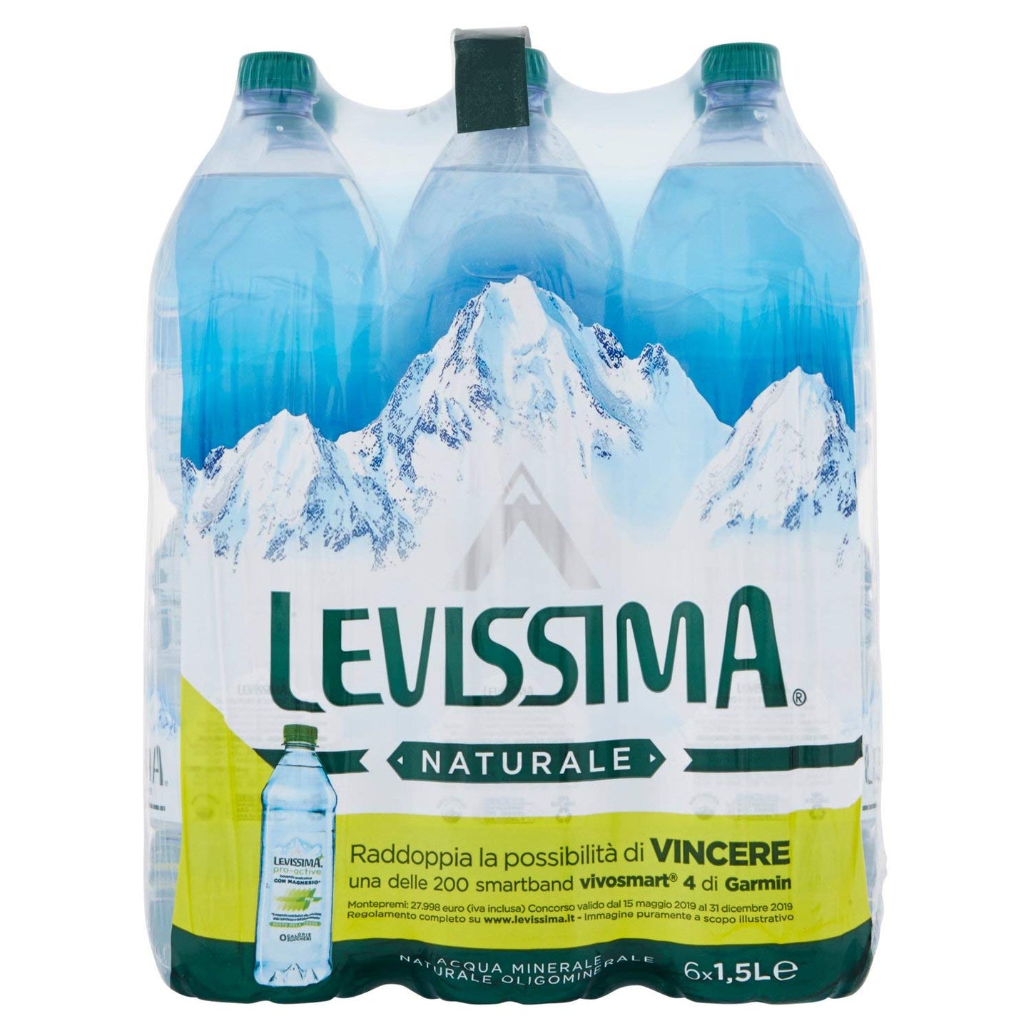 LEVISSIMA, Acqua Minerale Naturale Oligominerale 1,5l x 5 + 1 Gratis