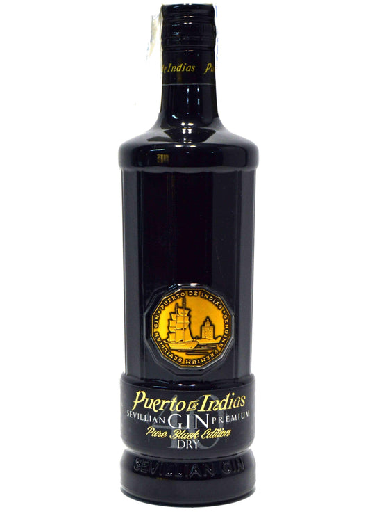Puerto de Indias Premium Sevillian Dry Gin Pure Black Edition 40% - 700ml