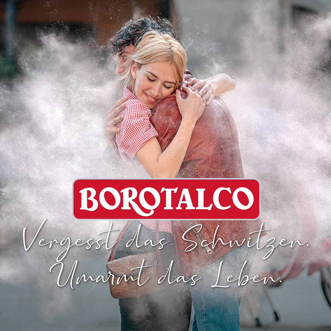 Borotalco Deodorante Roll-On Intensive 6 x 50 ml – 72 ore di efficacia – Formula con Active Crystal Talc per tripla protezione contro il sudore – 0% alcol – Deodorante per uomo e donna