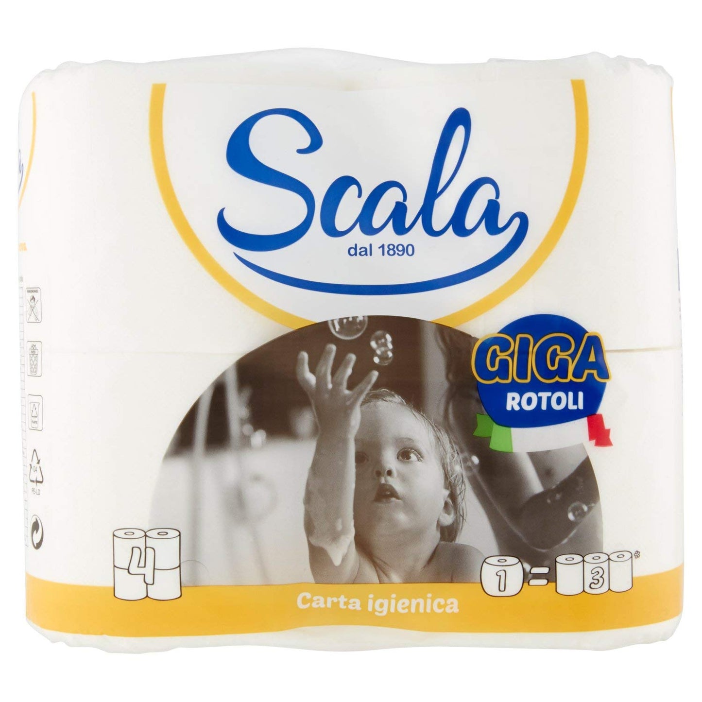 Scala Carta Igienica Rotoli Giga, Confezione da 4
