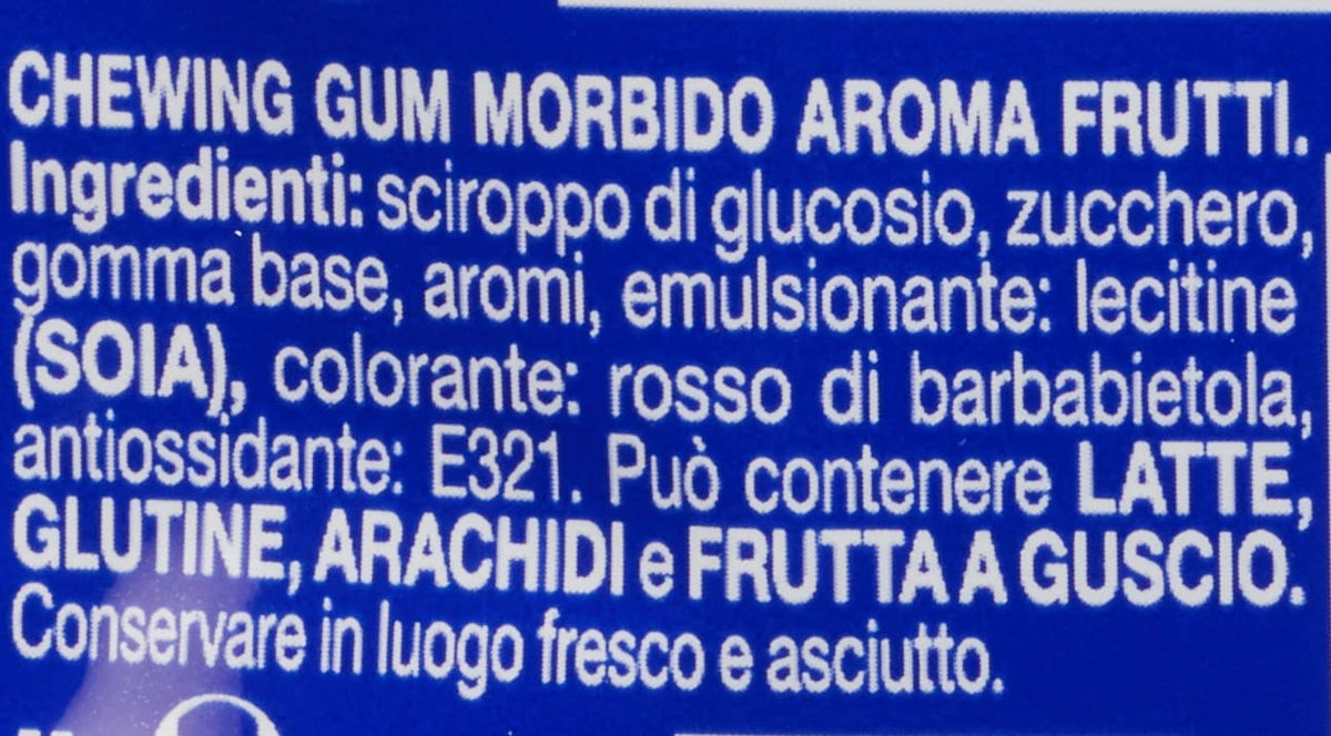 Big Babol Filifolly Cotton Candy, Gomma da Masticare Morbida, Aroma Tutti Frutti, Confezione da 24 Buste Monopezzo