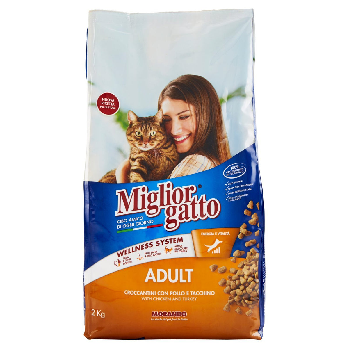 Migliorgatto Morando Pollo Tacchino e Verdure - 2 kg