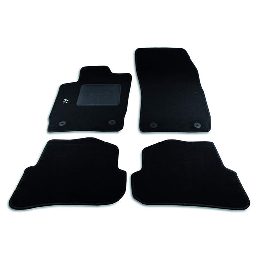 Bottari 39023 Set Tappeti Auto su Misura in Moquette, Nero, 4 Pezzi
