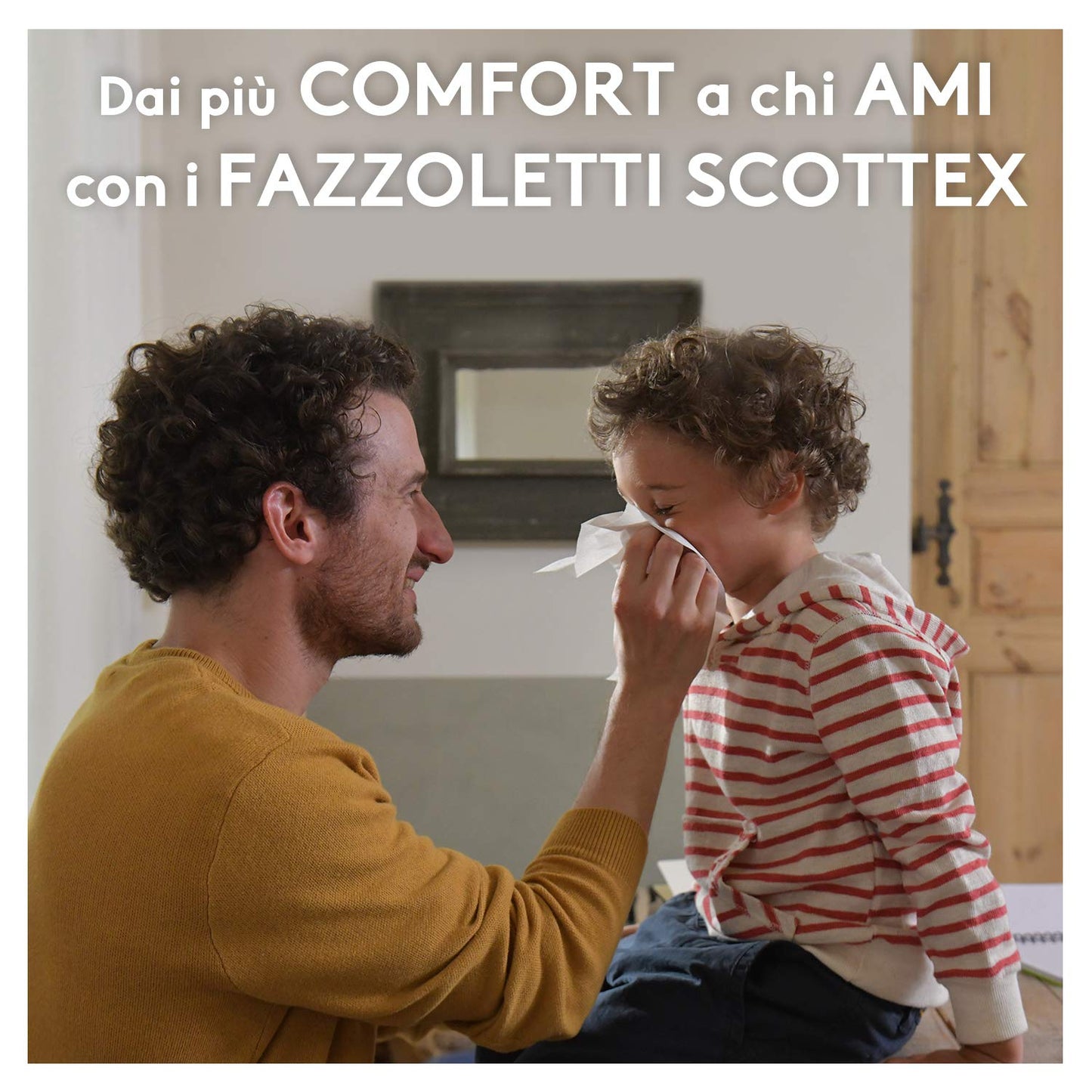 Scottex Balsam Fazzoletti, Con Balsamo protettivo, Dermatologicamente testati, 80 Pz, 10 Confezione da 8 Pacchetti di Fazzoletti di carta