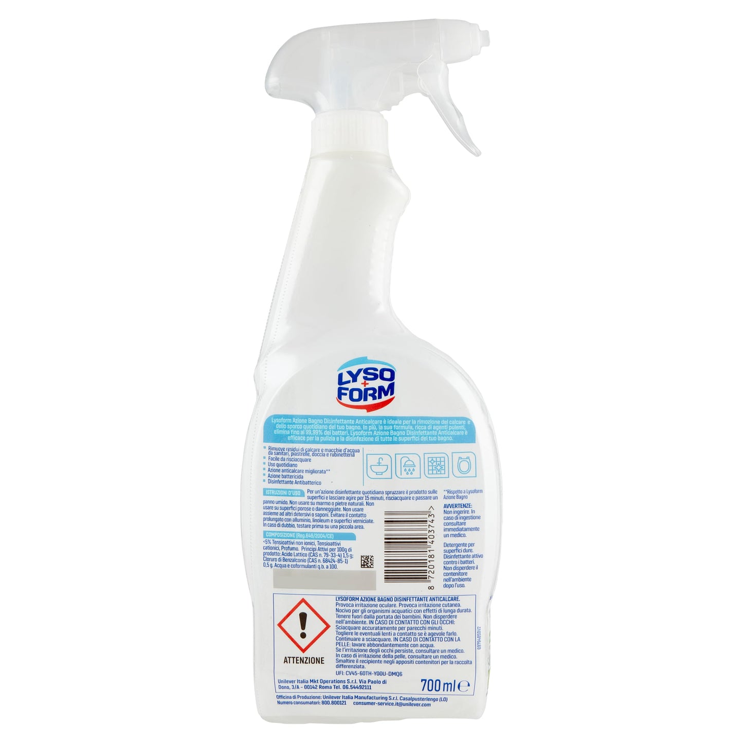 LYSOFORM TRG AZIONE BAGNO ANTICAL 700 ML IT