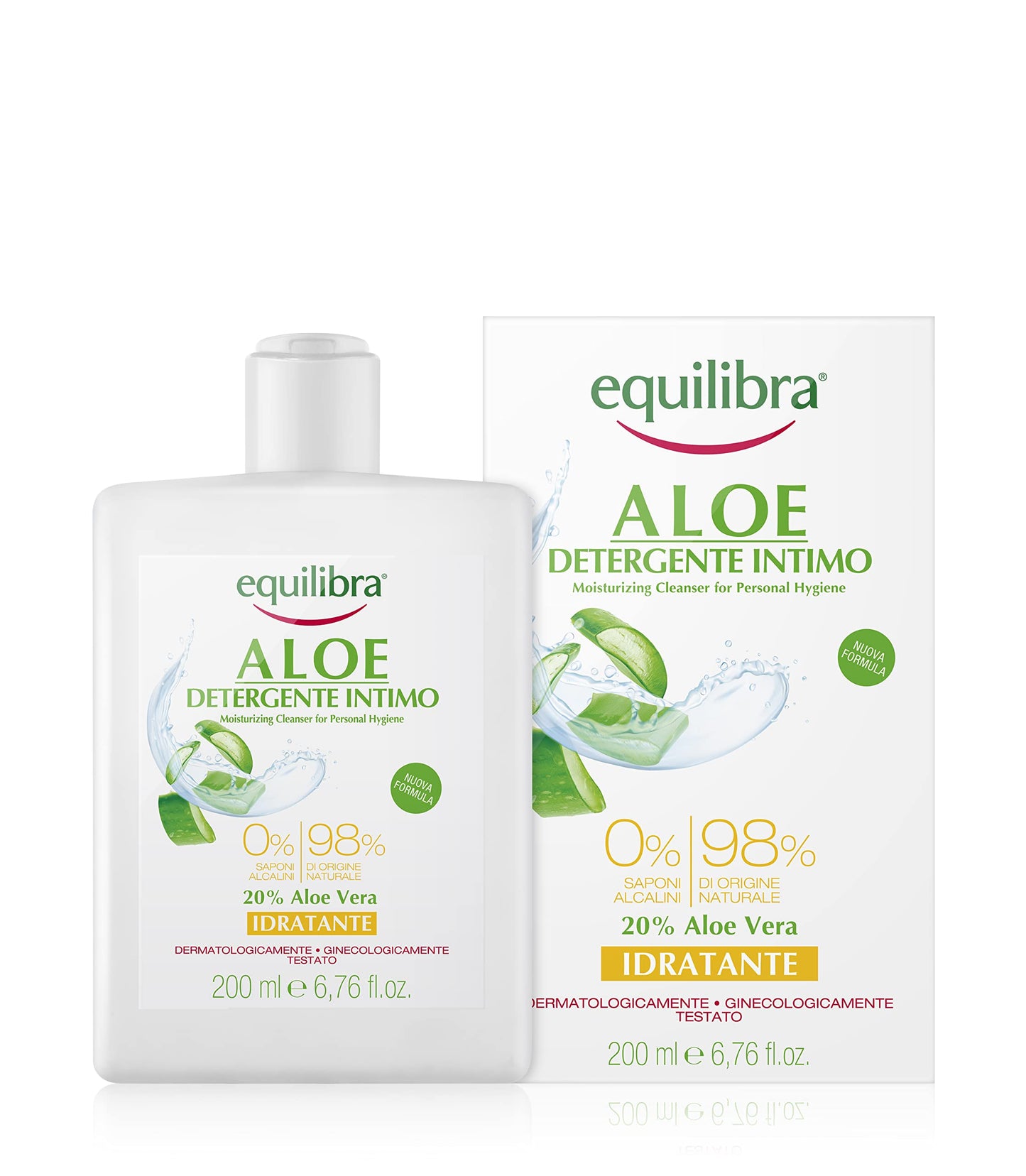 Equilibra Aloe Detergente Intimo Idratante, 200 ml