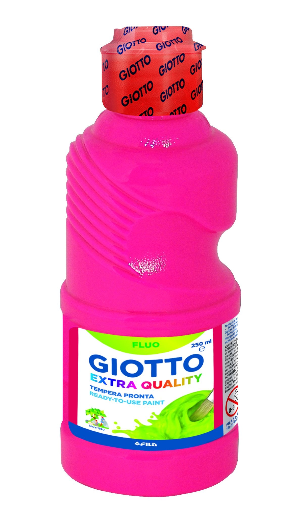 Fila 154519 - Latta di tempere fluorescente Rosa 250 ML