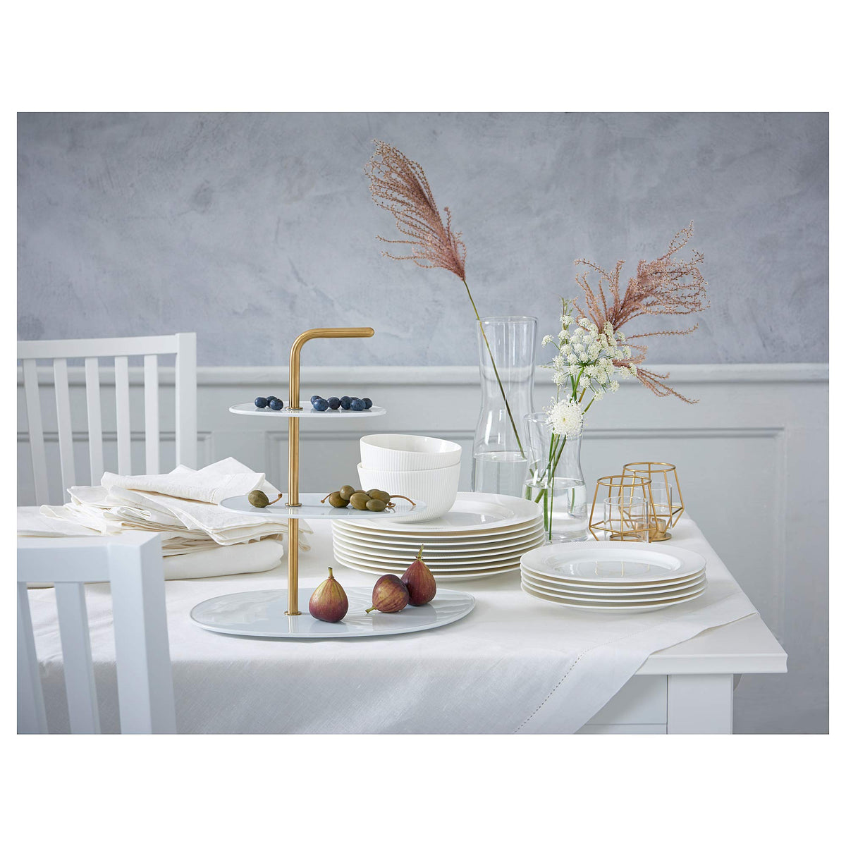 IKEA OFANTLIGT Ciotola, 13 cm, Bianco - Porcellana, Moderno, Ciotola, 0,5 L