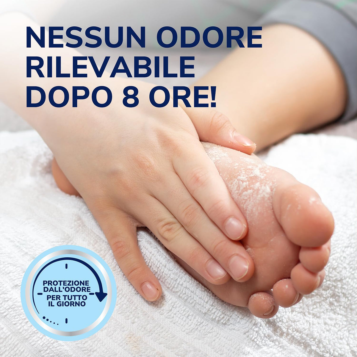 Dr. Scholl's Polvere Antiodore per i Piedi con Tecnologia Sweat Max, Mantiene Piedi e Scarpe Freschi e Asciutti, Riduce l'Umidità dei Piedi, Elimina e Protegge dagli Odori