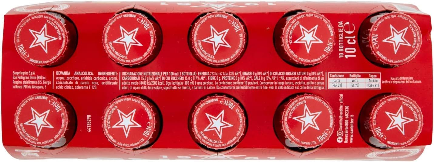 60x Confezione Prova San Bitter Rosso + Gingerino Recoaro Bevanda Analcolica Rinfrescante, Aperitivo Italiano, Bottiglia in Vetro da 10cl