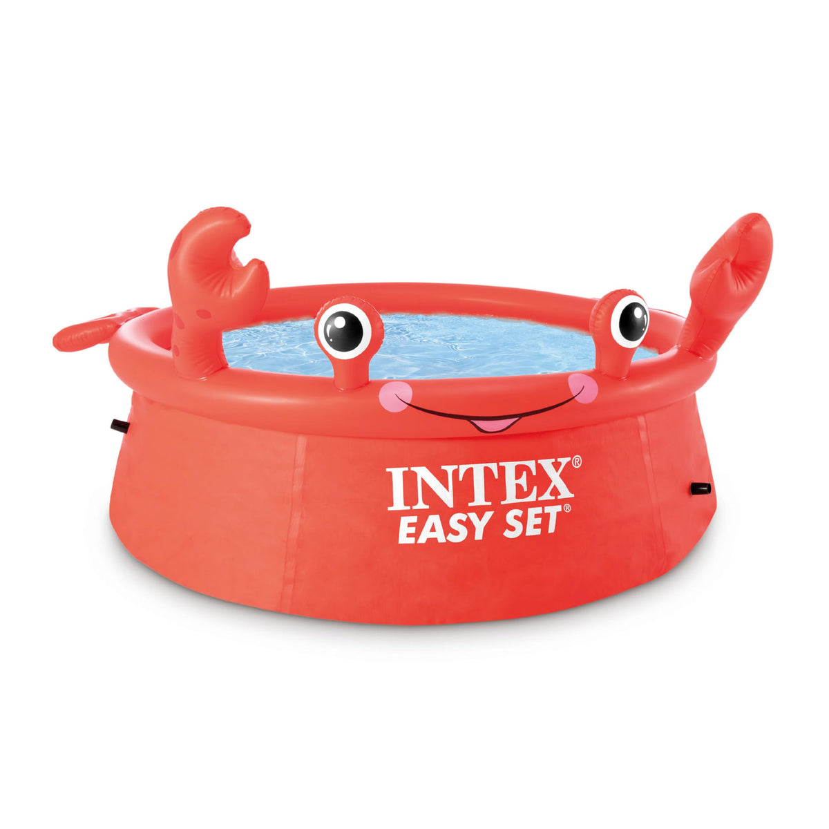 INTEX 26100EH Happy Crab Easy Set - Piscina gonfiabile, 1,8 x 50,8 cm, materiale resistente alle forature, gonfiaggio rapido, capacità 232 galloni, profondità acqua 40,6 cm