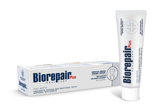 Biorepair Pro White Whitening Toothpaste with microRepair 2.5 fl.oz 75ml (Pack of 1)