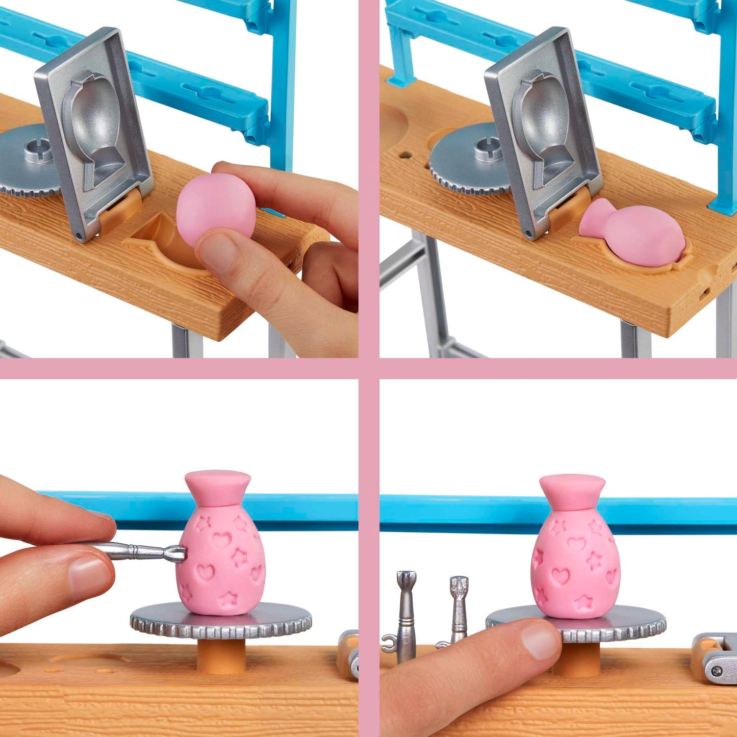 Barbie Relax And Create Atelier - Playset con Bambola e Plastilina per Vasi e Pittura - 25+ Accessori - Alta 29 cm - Regalo per Bambini 3-7 Anni, HCM85