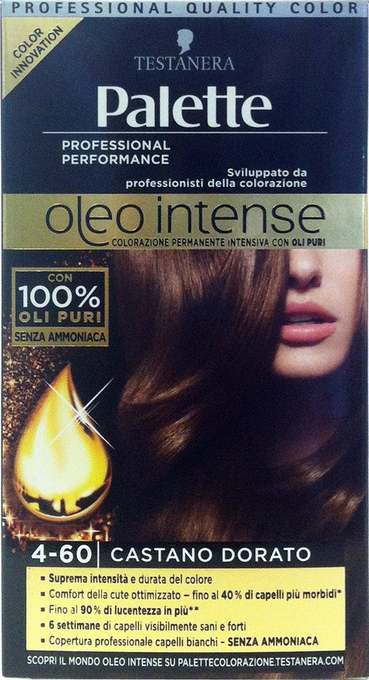 3 x PALETTE Oleo Intense Castano Dorato 4-60