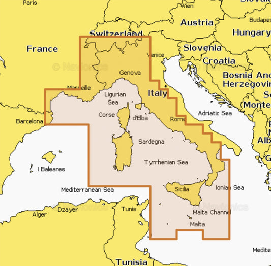 Navionics+ Reg. TIRRENO NAEU012R