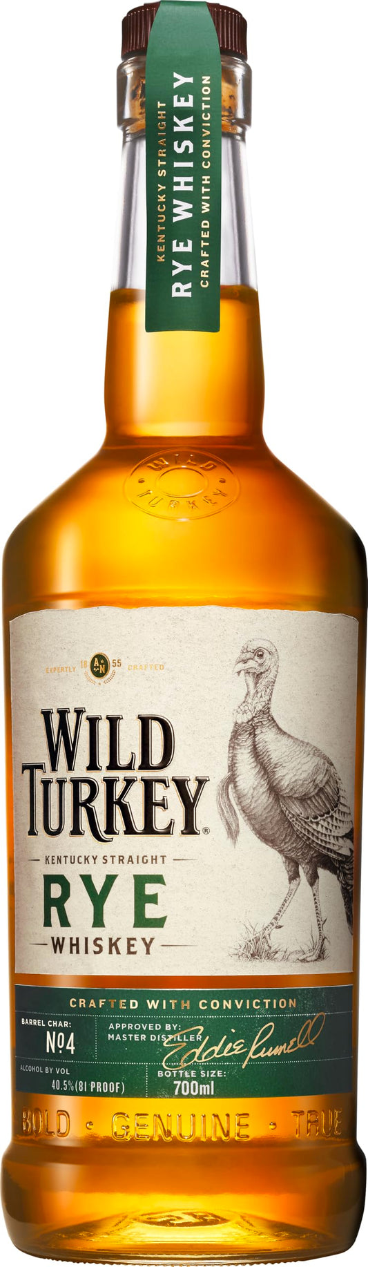 Wild Turkey - Rye, 70 cl, Kentucky Straight Rye Whiskey, 40,5% Vol