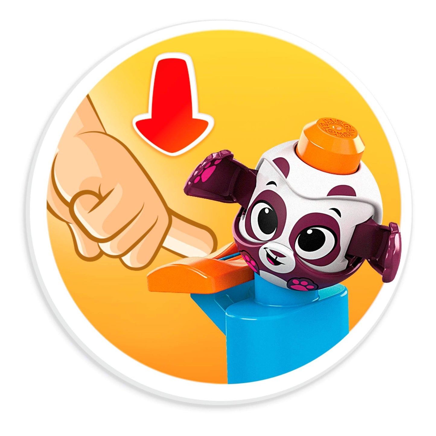 Mega Bloks First Builders, Bubù Cuccioli con Lanciatore Tema Foresta, 12 Blocchi da Costruzione, Giocattolo per Bambini 1+ Anni,GKX68