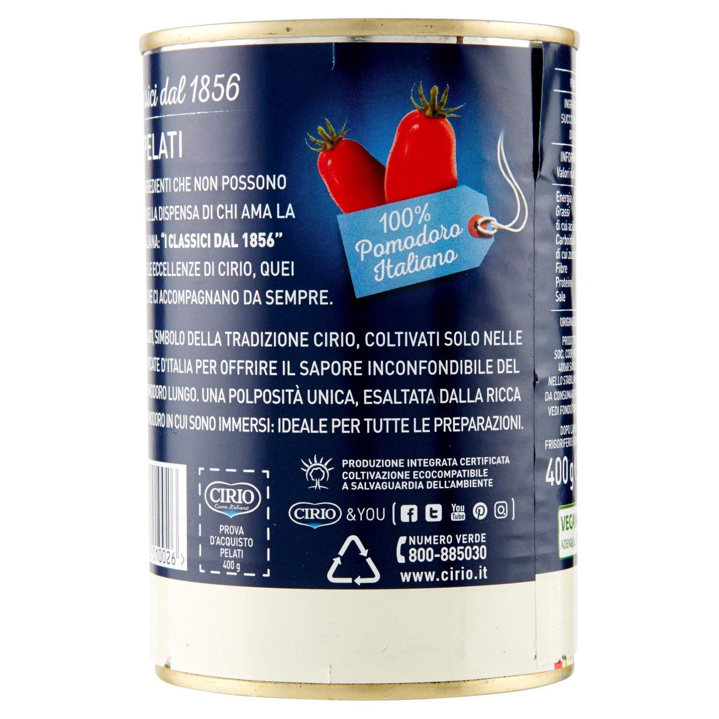 Cirio - Pomodori Pelati, senza Glutine (3 x 400g)