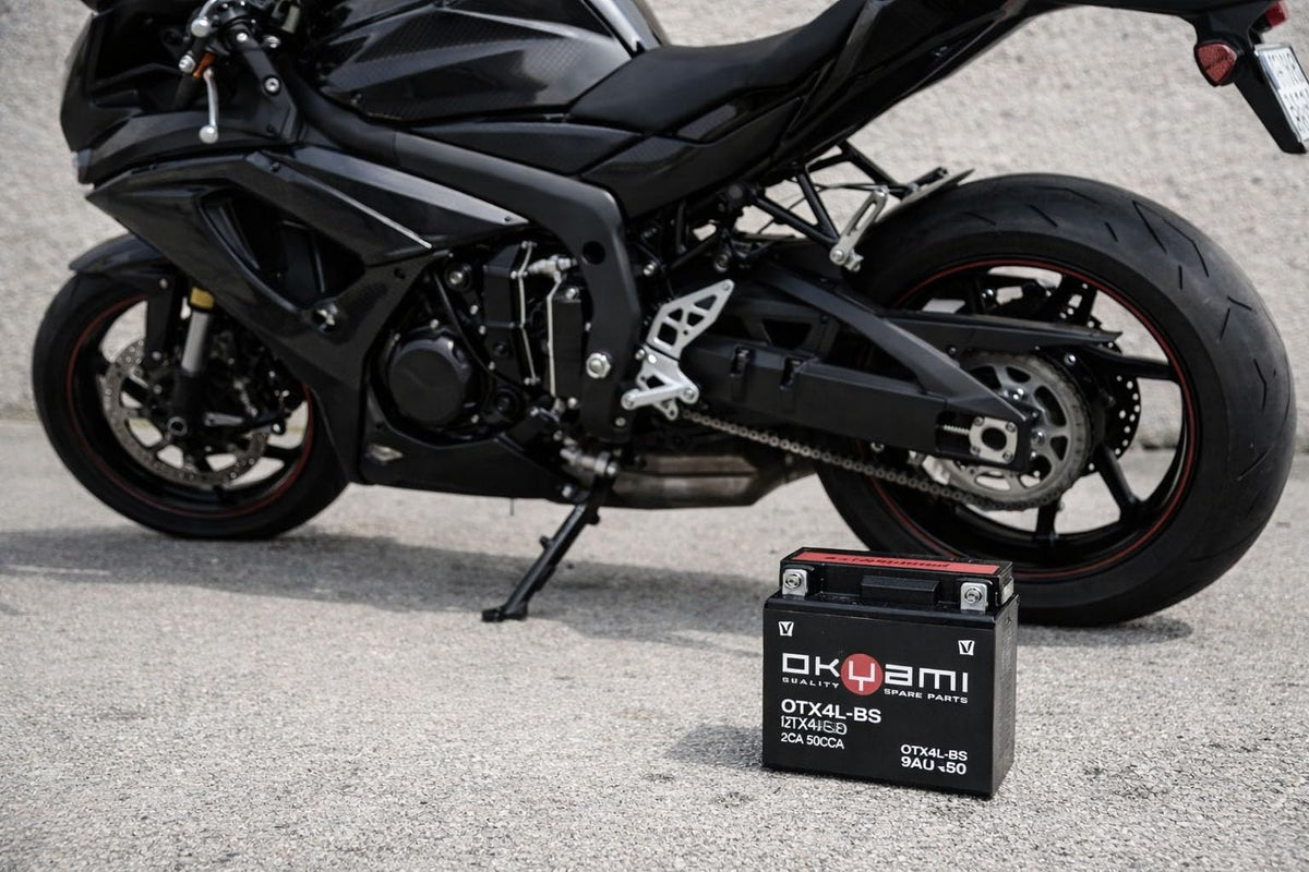 Okyami Batteria Moto OTX4L-BS, 12V 3Ah, 50CCA, Ricambio Universale per Scooter e Moto, Alta Prestazione