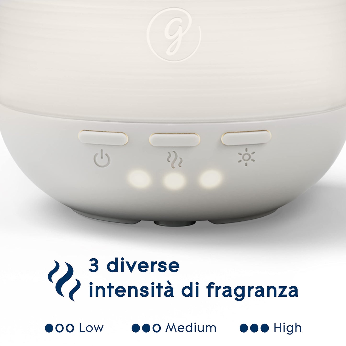 Glade Aromatherapy Diffusore di Oli Essenziali, Fragranza Pure Happiness Arancia e Neroli, 1 Confezione da 1 Base e 1 Ricarica