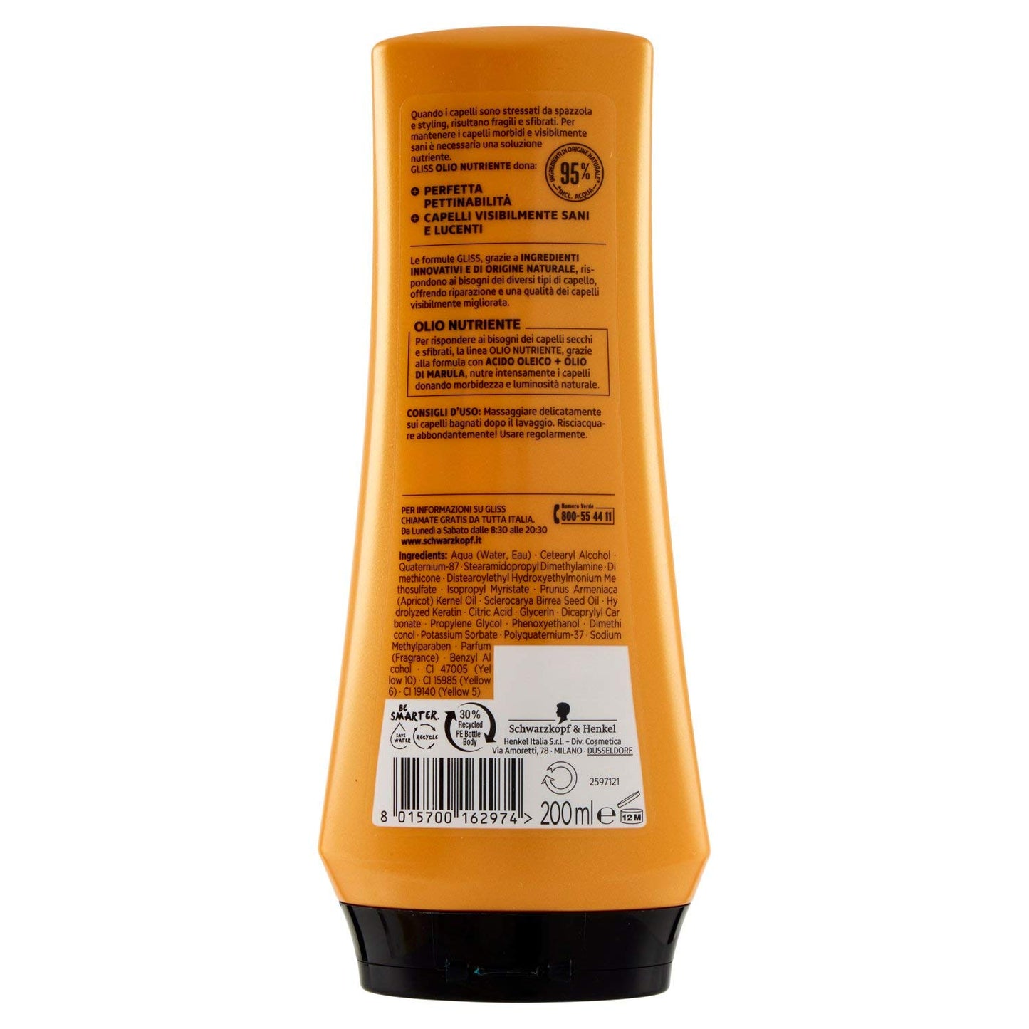 Schwarzkopf Gliss Olio Balsamo Nutriente, 200ml