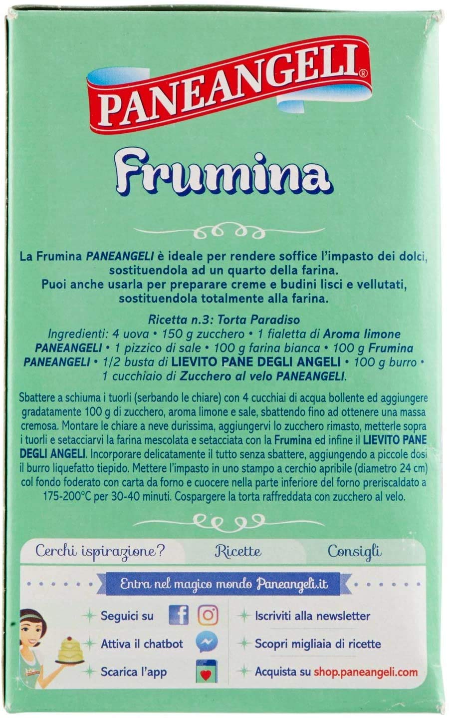 Paneangeli Frumina Per Dolci Ricette 6 Pezzi Da 250 Grammi