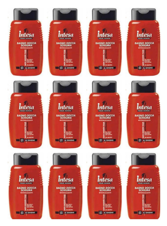 12 x INTESA Bagno Schiuma Rivitalizzante Al Ginseng 500 Ml