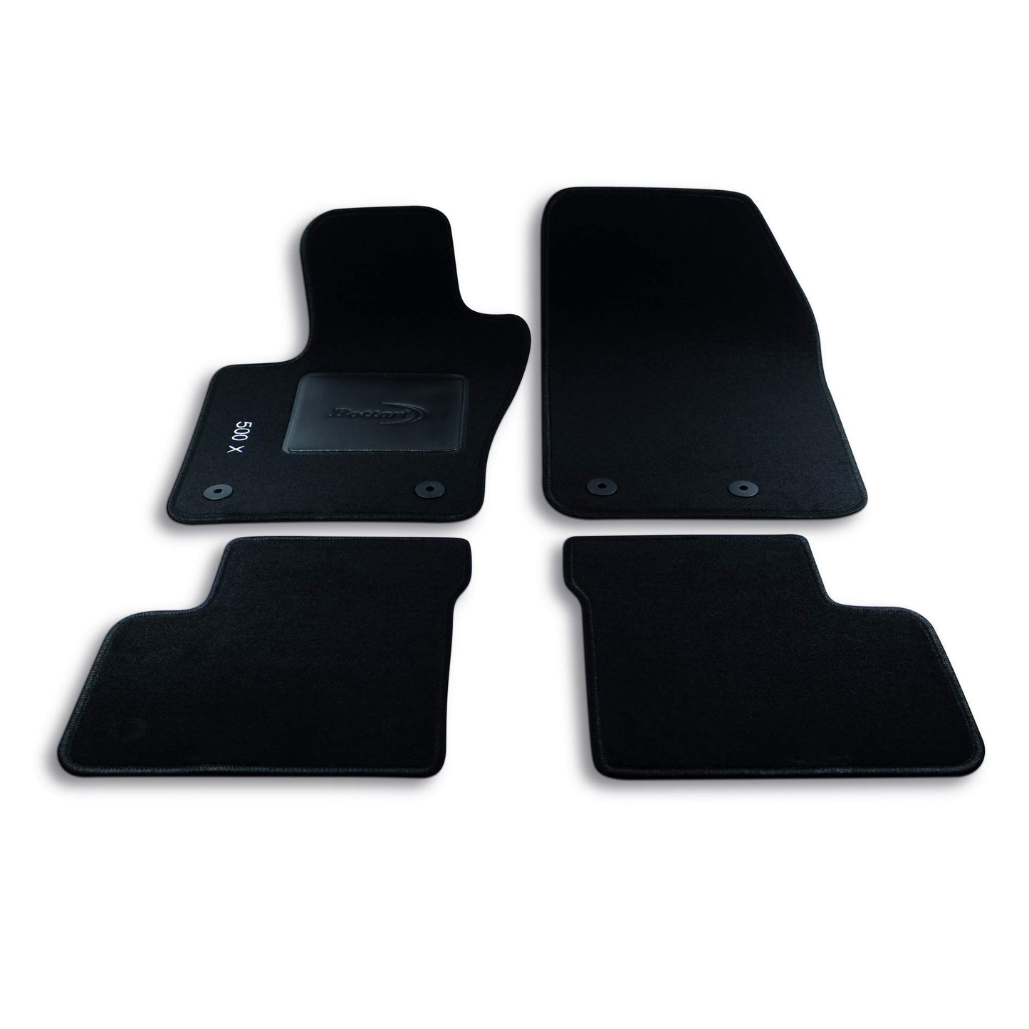 Bottari 39041 Set Tappeti Auto su Misura in Moquette per Modello 5007X produzione dal 2014 ad oggi , Nero, 4 Pezzi