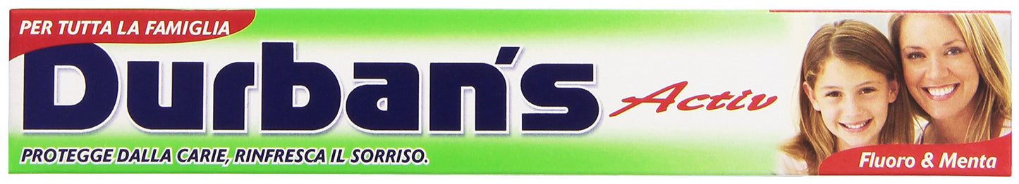 Durban's - Dentifricio, Fluoro e Menta - 75 ml