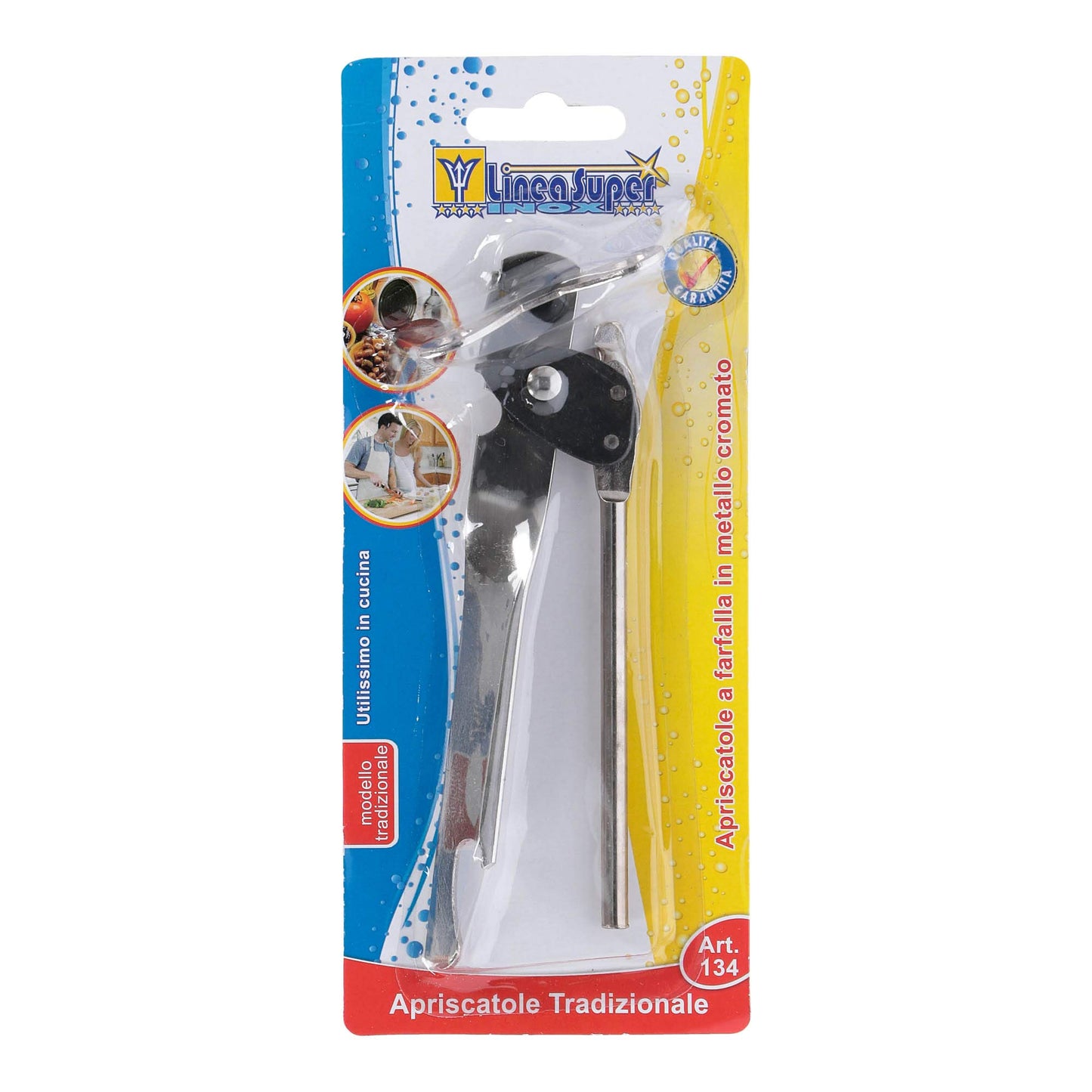 De Luca Coltellerie DEL136 Apriscatole Elica, Multicolore