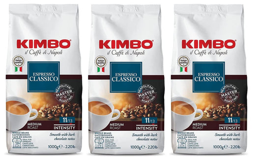 Kimbo in Grani Espresso Classico (3 X 1KG / 3KG)