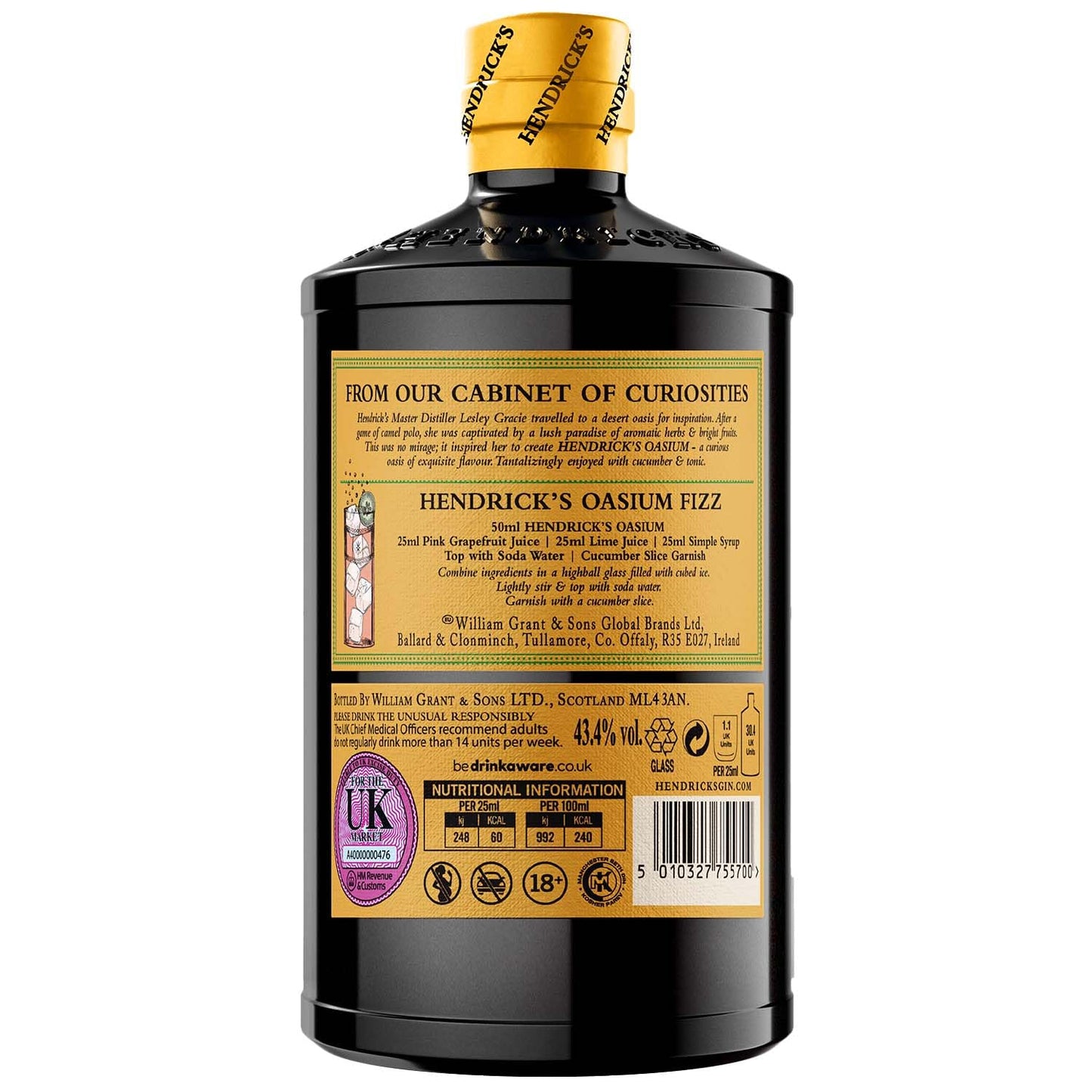 HENDRICK'S Oasium 43.4° cl 70