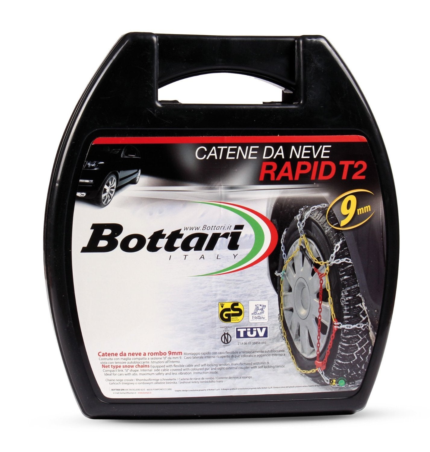 Bottari Catene da Neve 9 mm Gruppo 100 Rapid T2