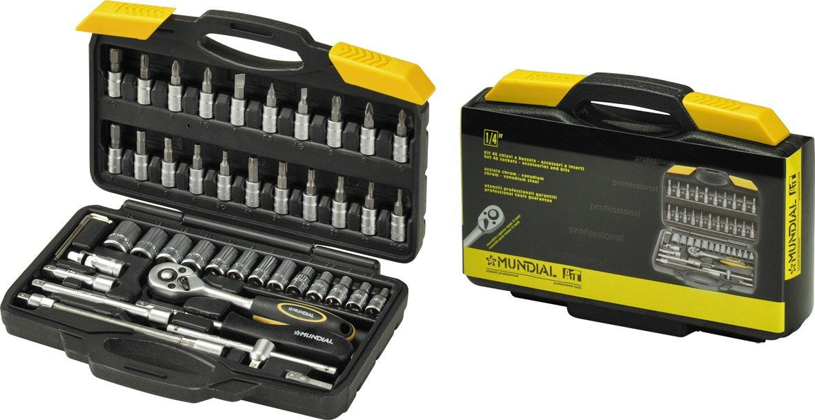 Mundial Set chiavi a bussola art. 1442 46 pezzi - 1/4'