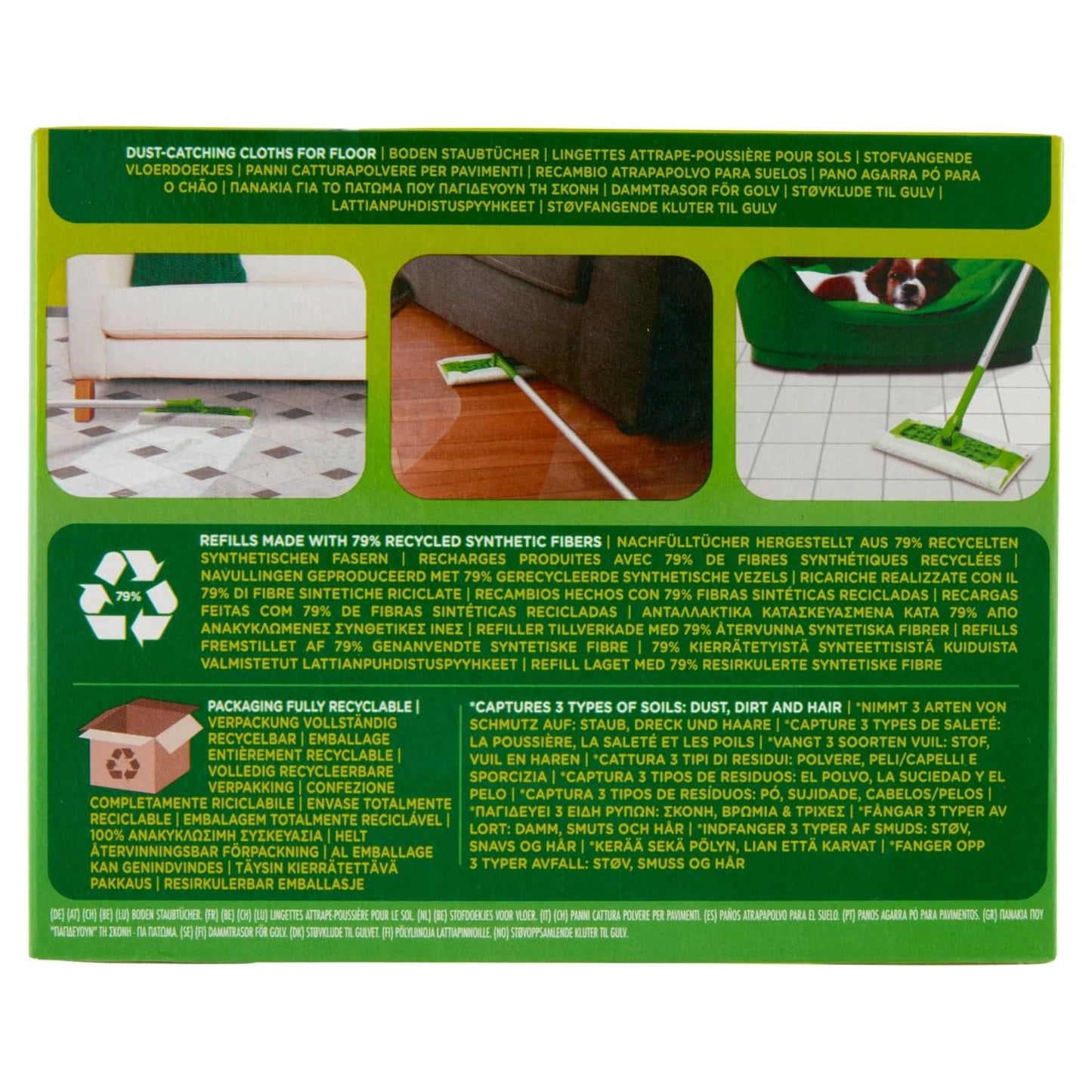 Swiffer Panno Pavimenti Dry 13 Rf, 13pz