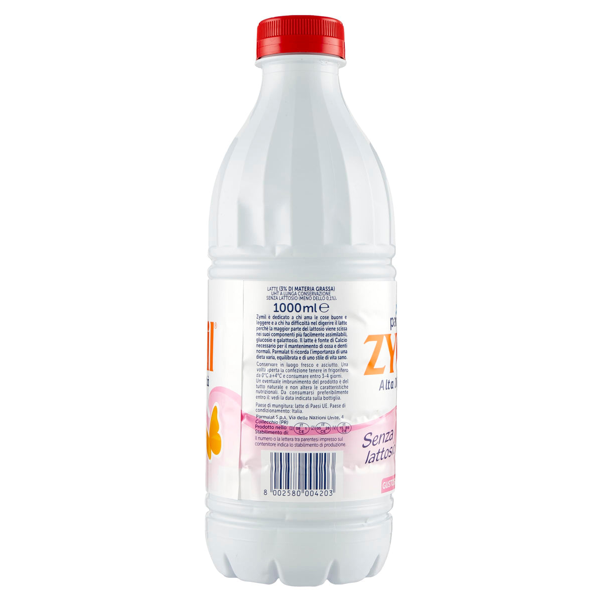 Zymil Latte Gustoso Digeribile, Senza Lattosio, UHT con il 3% di Grassi, ad Alta Digeribilità, Lunga Conservazione, 1L
