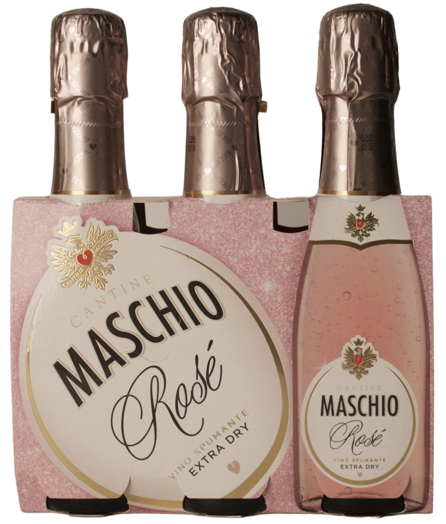 CANTINE MASCHIO SPUMANTE ROSE' EXTRA DRY - 20 CL CONFEZIONE DA 3 BOTTIGLIE