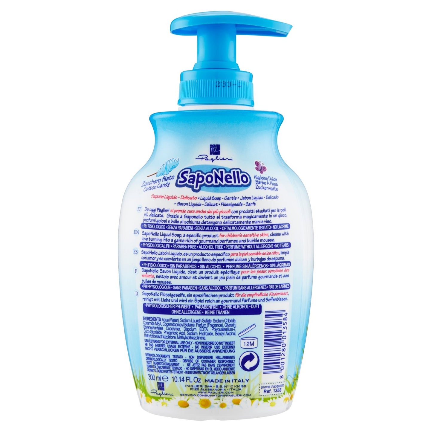 Saponello Sapone Liquido Mani per Bambini, 300ml