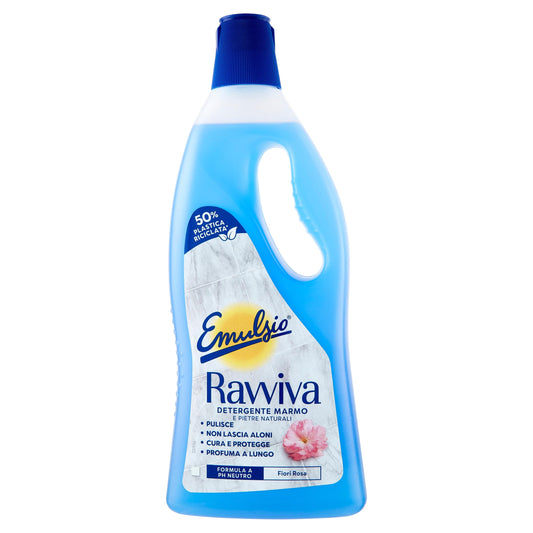 Emulsio Ravviva Detergente Marmo e Pietre Naturali Fiori Rosa, 750 ml