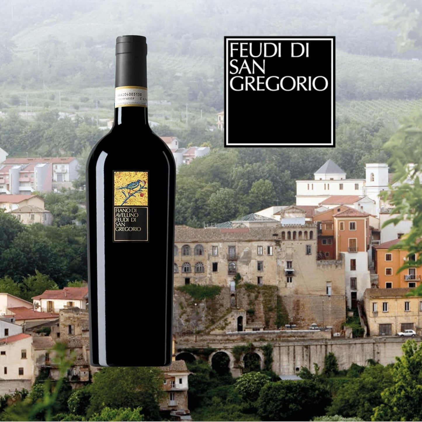 Feudi di San Gregorio Fiano di Avellino DOCG 2024 | Vino Bianco Fiano di Avellino | Confezione da 3 Bottiglie da 750ml
