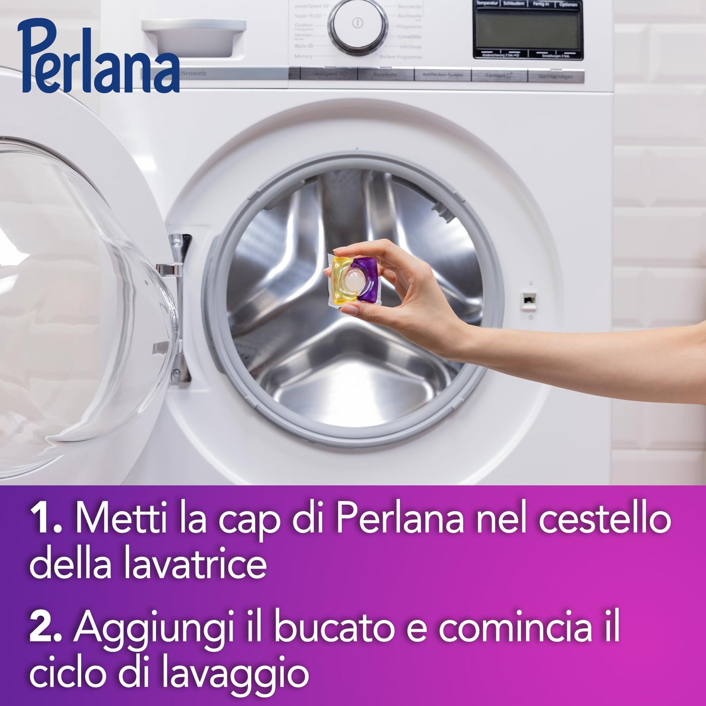 Perlana Detersivo Caps per Scuri e Neri (20 Caps), Detersivo lavatrice in capsule per tutti i capi scuri, Detersivo capi neri per pulizia delicata e fibre rinnovate