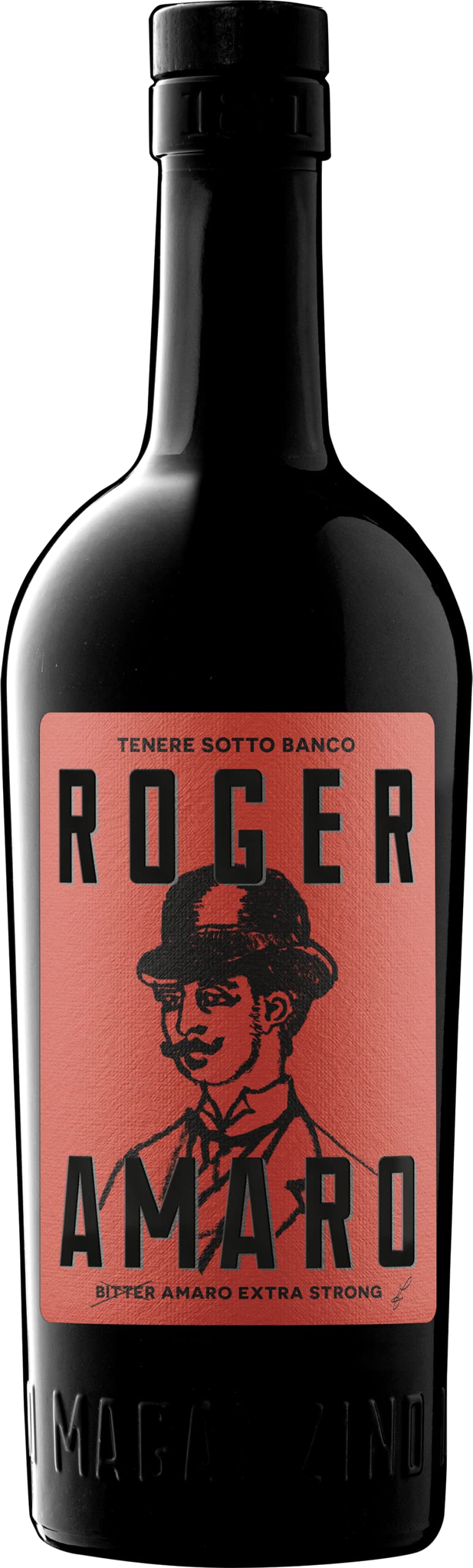 Roger Amaro, 700 ml, Amaro Calabrese con Note Intense di Agrumi, Fiori e Spezie, Ideale a Fine Pasto o in Miscelazione, Botaniche dal Vecchio Magazzino Doganale, Idea Regalo, 25% Vol.