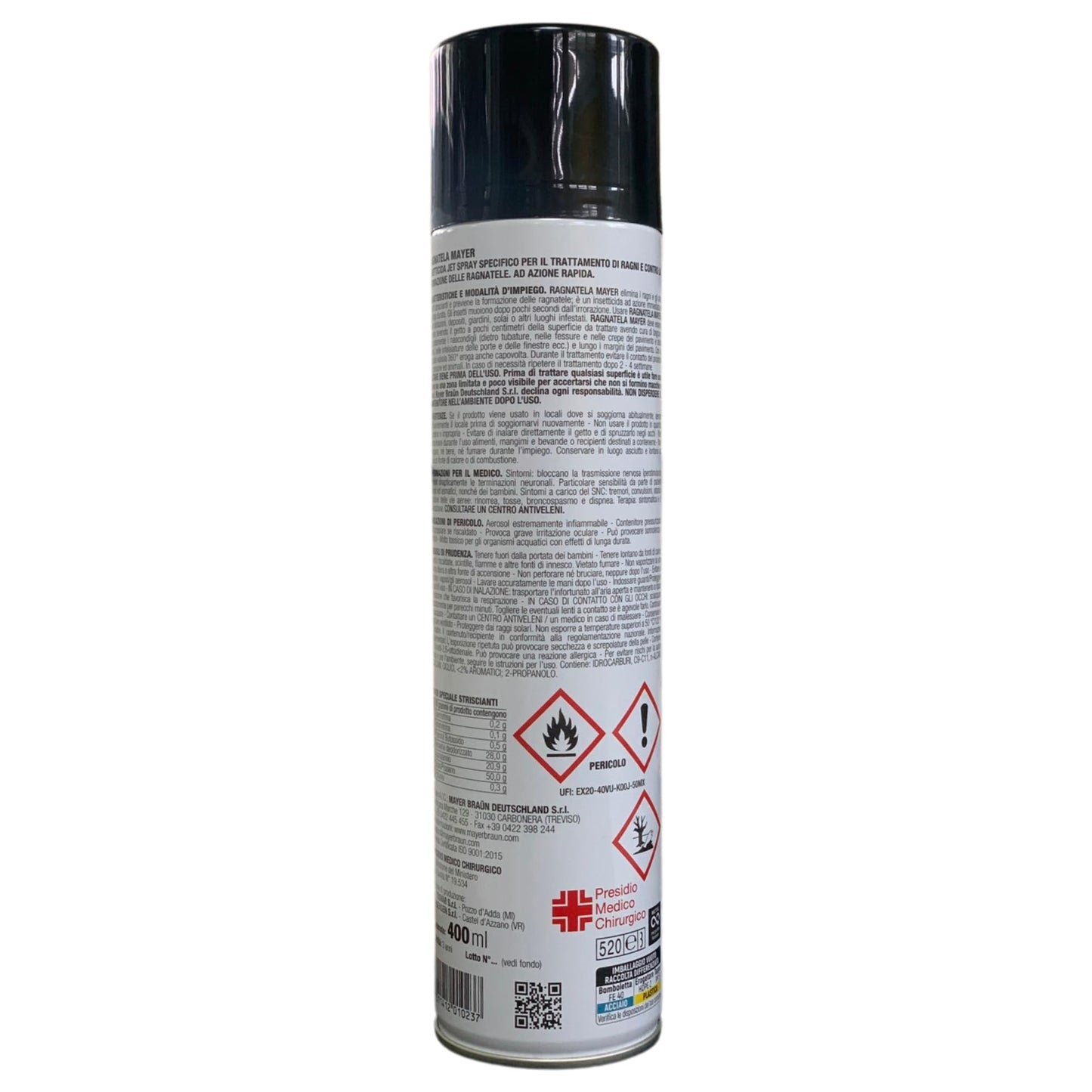 Spray Insetticida Ragni 400 mililitri Sany Mayer Ragnatelle Reppellente Trappola Pulizie Casa Veleno Anti Ragni Tela Ragno Zig Night And Day